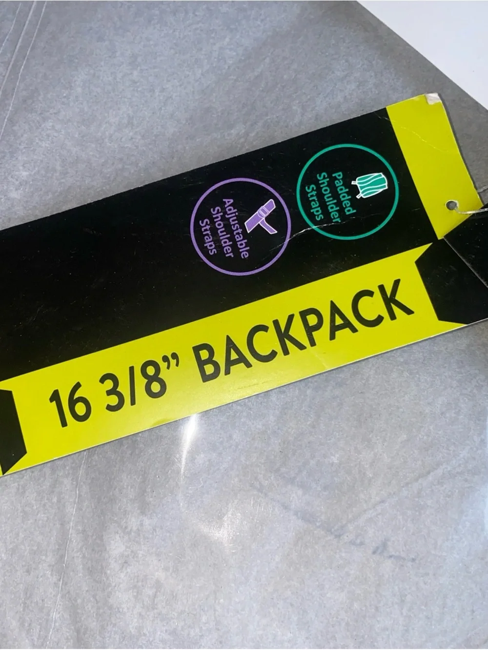 Eastsport Clear Black-Trim Backpack - Transparent Stadium Bag